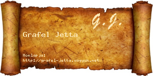 Grafel Jetta névjegykártya